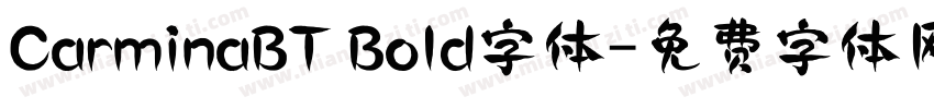 CarminaBT Bold字体字体转换